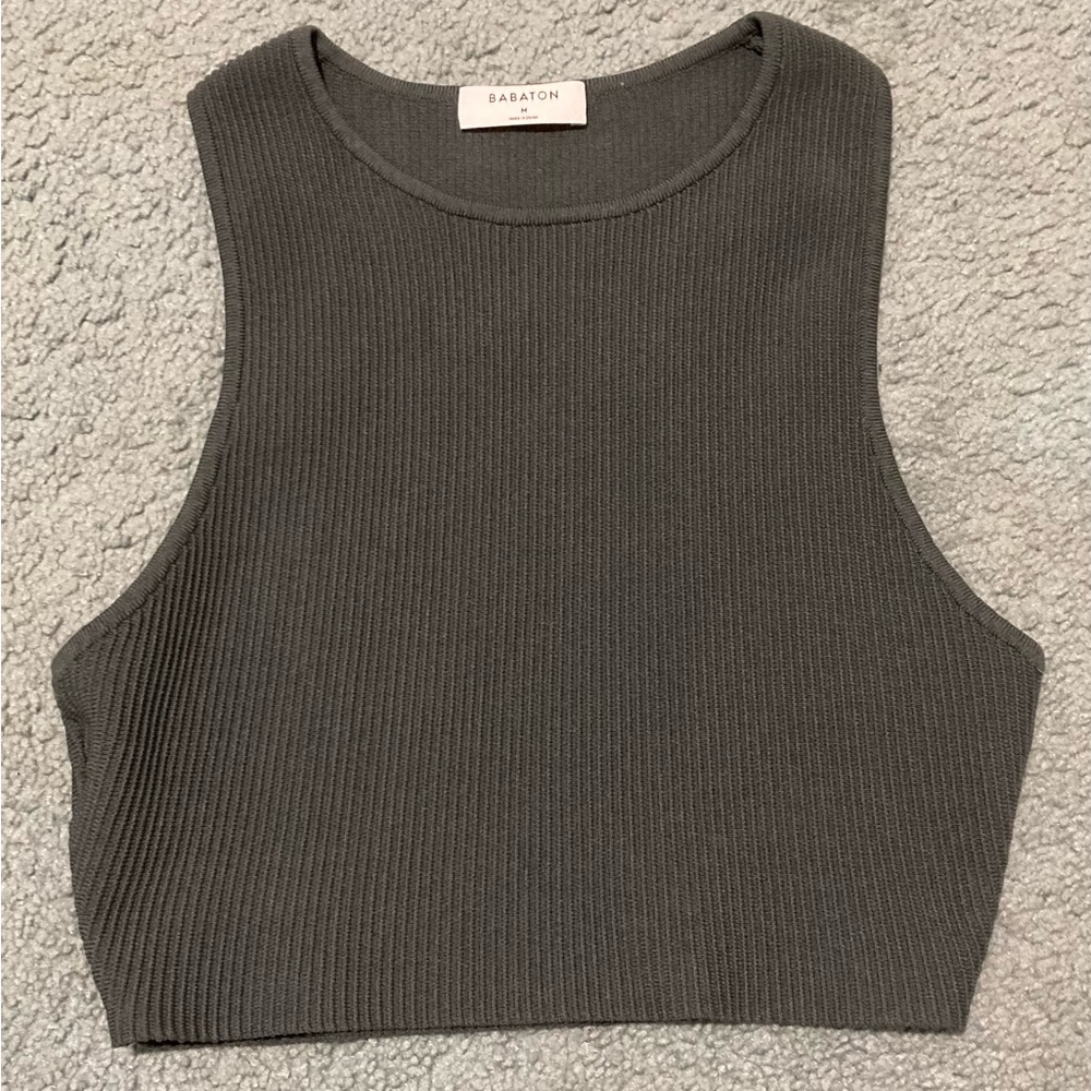 Aritzia Babaton Racerback SculptKnit Tank Top